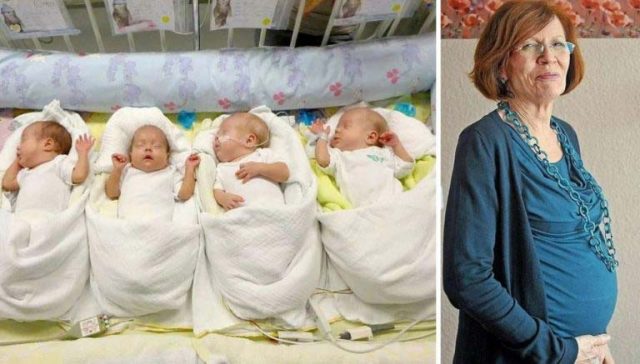 Преди 3 години 65-годишна жена родила четиризнаци. Как живеят днес