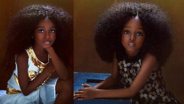 Момиче на 5 години от Нигерия беше наречено най красивото момиче