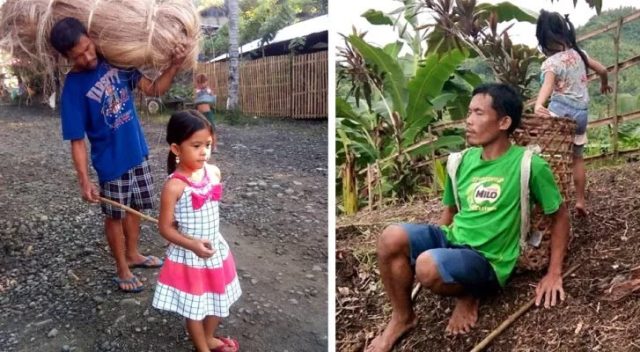 5-годишно момиче всеки ден води слепия си баща до работа