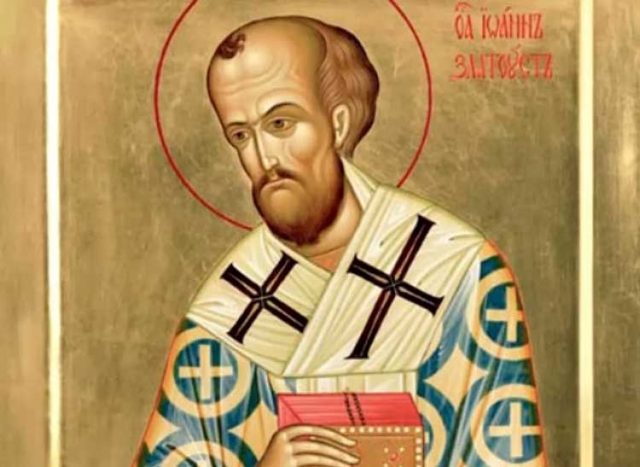 На 13 ноември почитаме св. Йоан Златоуст. Голямо чудо се случило с мощите му