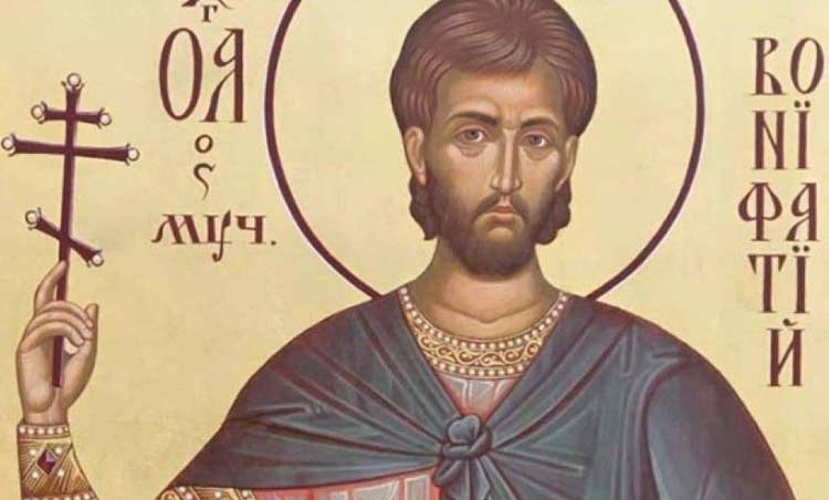 На 1 януари църквата чества паметта на Свети мъченик Бонифаций