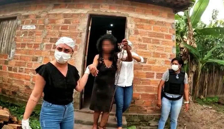 В Бразилия полицията освободи нещастна 39 годишна жена която е била
