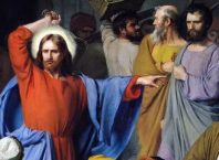 Исус гони търговците от храма