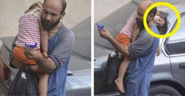 Той продавал химикалки на улицата, за да изхранва дъщеря си. Една снимка променя живота им