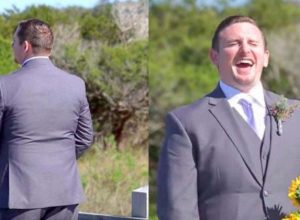 Този младоженец дълго ще помни облеклото на бъдещата си жена: (видео)