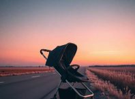 бебешка количка край пътя